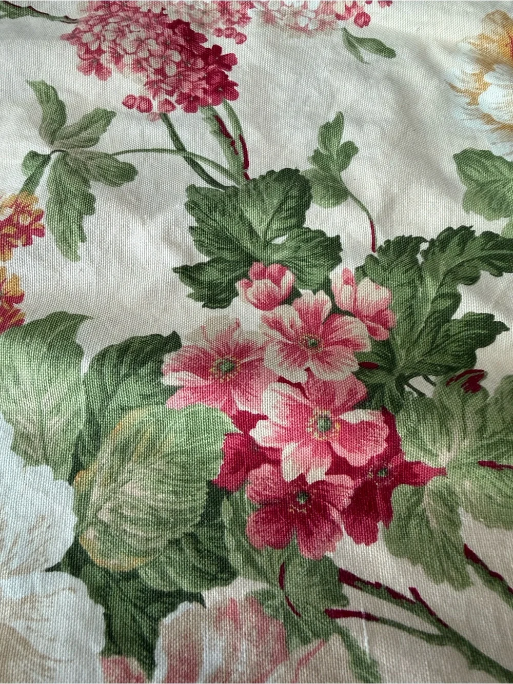 (2) Vintage Floral Pillow Covers Ralph Lauren Inspired 18” x 18” - COVER ONLY